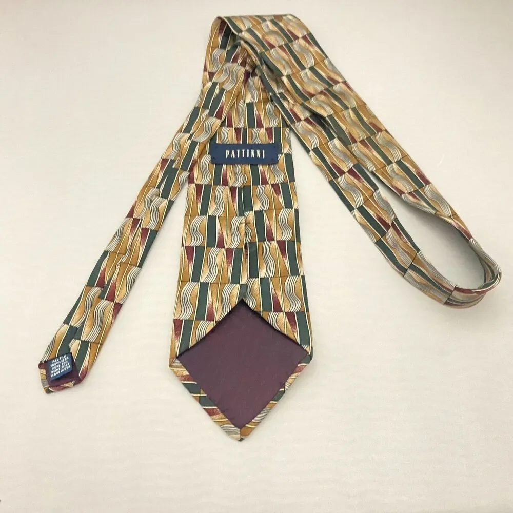 #5555 Pattinni Men's Abstract Necktie, Tie 56 x 4